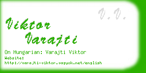 viktor varajti business card